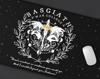 Fourth Wing Desk Mat The Empyrean Desk Mat Basgiath War College Desk Mat Dragon Rider Desk Mat Fourth Wing Merch Rebecca Yarros Desk Mat