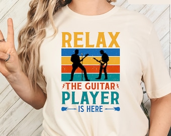 Guitar Player Shirt Guitar Tshirt Guitar Lover Tee Music Lover Gift Music Festival Shirt Musician Apparel Music Theme Gift Musician Gift