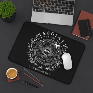 Fourth Wing Desk Mat The Empyrean Desk Mat Basgiath War College Desk Mat Dragon Rider Desk Mat Fourth Wing Merch Rebecca Yarros Desk Mat