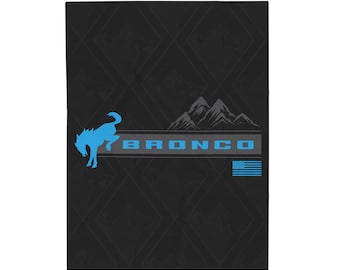 Ford Bronco Velveteen Plush Blanket Off-Roading Velveteen Plush Blanket Bronco Gift for Bronco Lover Bronco Gift For Him Bronco Gift For Her