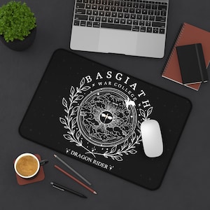 Fourth Wing Desk Mat The Empyrean Desk Mat Basgiath War College Desk Mat Dragon Rider Desk Mat Fourth Wing Merch Rebecca Yarros Desk Mat