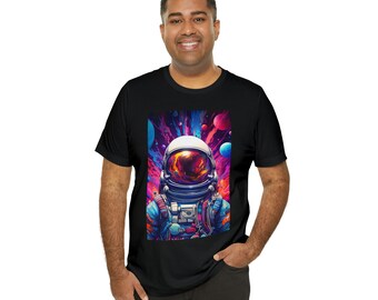 Koszulka Retro Space Astronaut Planets Cyberdelic Graphic