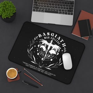 Fourth Wing Desk Mat The Empyrean Desk Mat Basgiath War College Desk Mat Dragon Rider Desk Mat Fourth Wing Merch Rebecca Yarros Desk Mat