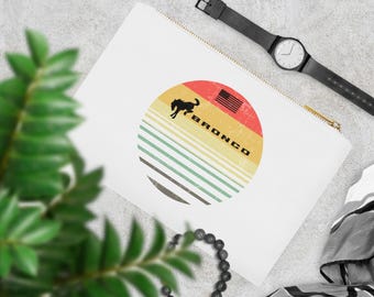 Ford Bronco Cosmetic Bag Ford Bronco Makeup Bag Ford Bronco Canvas Cosmetic Pouch Bronco Babe Makeup Bag Bronco Gift For Her Bronco Gift