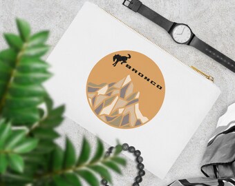 Ford Bronco Cosmetic Bag Ford Bronco Makeup Bag Ford Bronco Canvas Cosmetic Pouch Bronco Babe Makeup Bag Bronco Gift For Her Bronco Gift