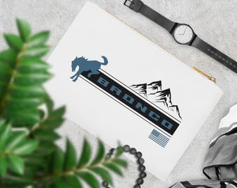 Ford Bronco Cosmetic Bag Ford Bronco Makeup Bag Ford Bronco Canvas Cosmetic Pouch Bronco Babe Makeup Bag Bronco Gift For Her Bronco Gift