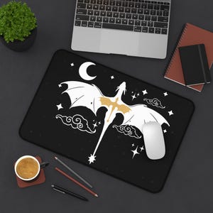 Fourth Wing Desk Mat The Empyrean Desk Mat Basgiath War College Desk Mat Dragon Rider Desk Mat Fourth Wing Merch Rebecca Yarros Desk Mat