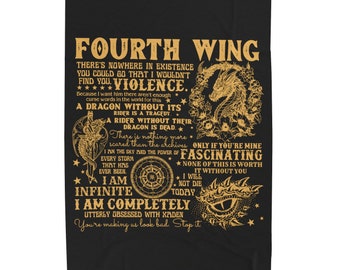 Vierte Flügel Decke Die Empyrean Decke Basgiath War College Decke Drachenreiter Decke Vierte Flügel Merch Rebecca Yarros Decke