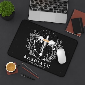 Fourth Wing Desk Mat The Empyrean Desk Mat Basgiath War College Desk Mat Dragon Rider Desk Mat Fourth Wing Merch Rebecca Yarros Desk Mat