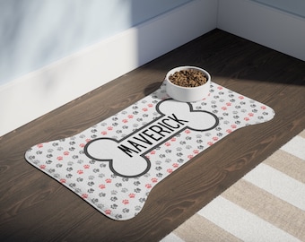 Custom Pet Dog Feeding Mat Personalized Pet Food Bowl Mat Personalized Dog Feeding Mat Custom Pet Dog Feeding Water Mat Custom Dog Mat