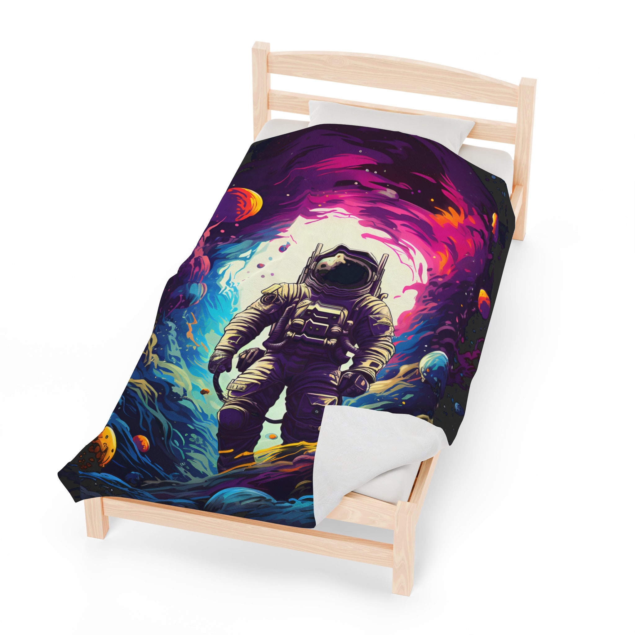 Astronauten Deken Ultra-zachte Micro Fleece Deken Zacht En Warm Digitaal Bedrukte Deken Flanellen Deken Kerstmis Verjaardagscadeau Cadeau
