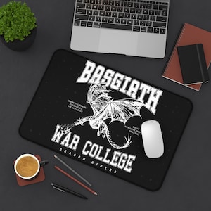 Fourth Wing Desk Mat The Empyrean Desk Mat Basgiath War College Desk Mat Dragon Rider Desk Mat Fourth Wing Merch Rebecca Yarros Desk Mat