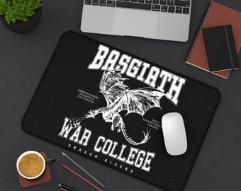 Fourth Wing Desk Mat The Empyrean Desk Mat Basgiath War College Desk Mat Dragon Rider Desk Mat Fourth Wing Merch Rebecca Yarros Desk Mat