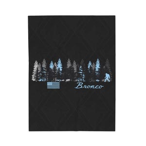 Ford Bronco Velveteen Plush Blanket Off-Roading Velveteen Plush Blanket Bronco Gift for Bronco Lover Bronco Gift For Him Bronco Gift For Her