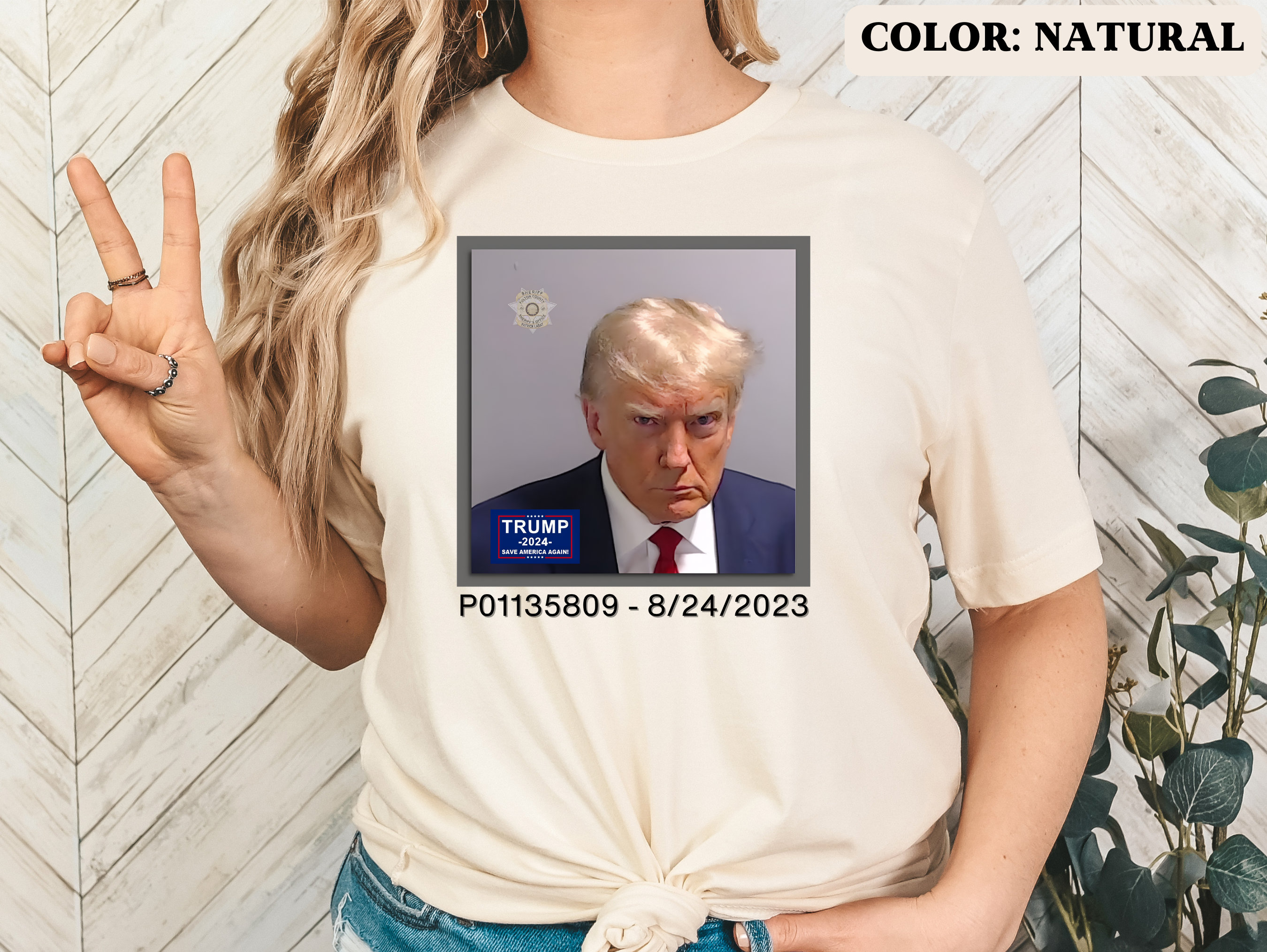 T-shirt Donald Trump 2024 Parti Républicain - Taille M, 100% Coton, Neuf Avec étiquettes