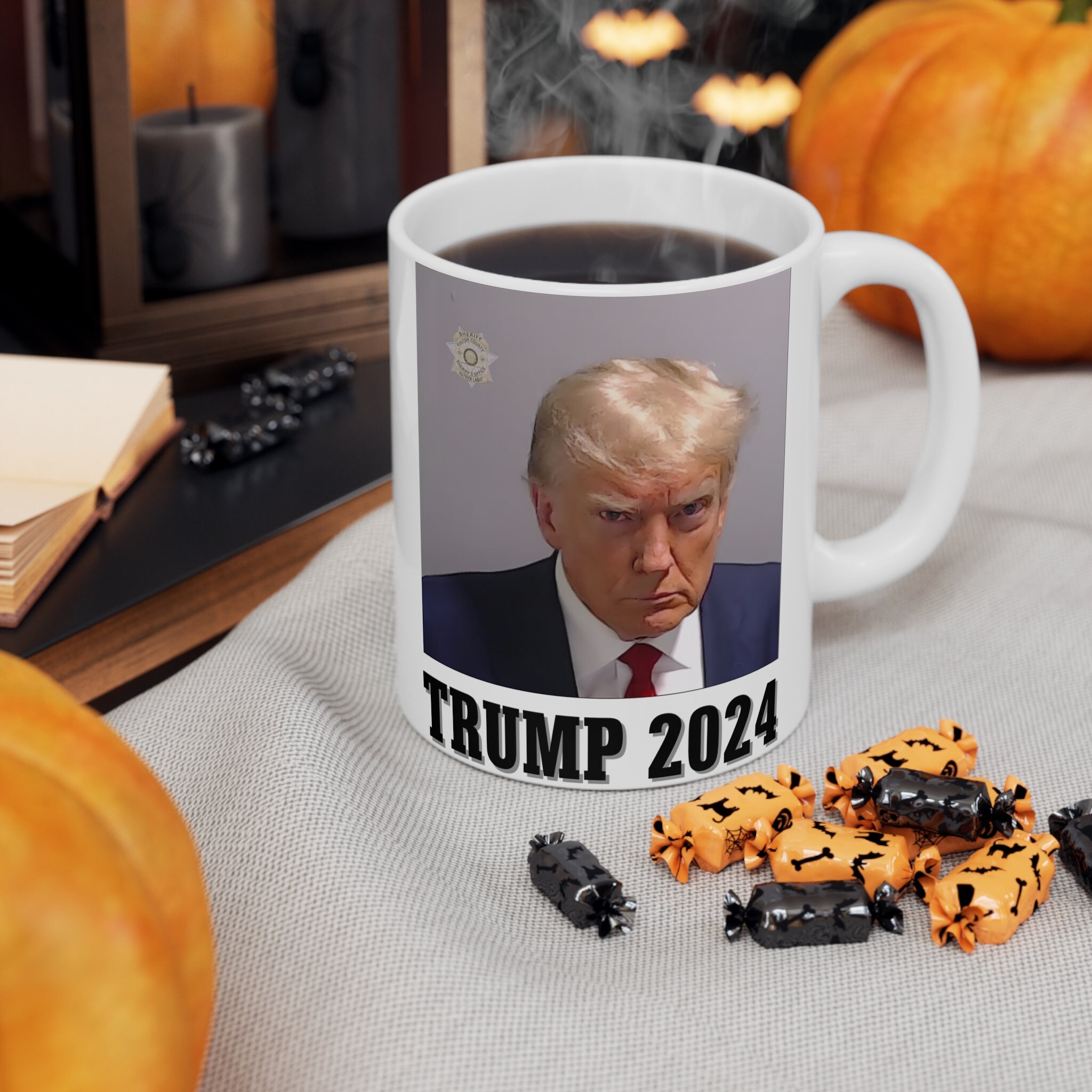 Tazza Da Caffè 'I'm Voting For The Felon' Trump 2024 - Ceramica 325ml - Regalo Gag Per Sostenitori