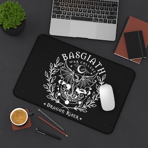 Fourth Wing Desk Mat The Empyrean Desk Mat Basgiath War College Desk Mat Dragon Rider Desk Mat Fourth Wing Merch Rebecca Yarros Desk Mat