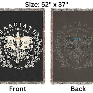 Fourth Wing Woven Blanket The Empyrean Woven Blanket Basgiath War College Woven Blanket Dragon Rider Blanket Fourth Wing Merch Woven Blanket