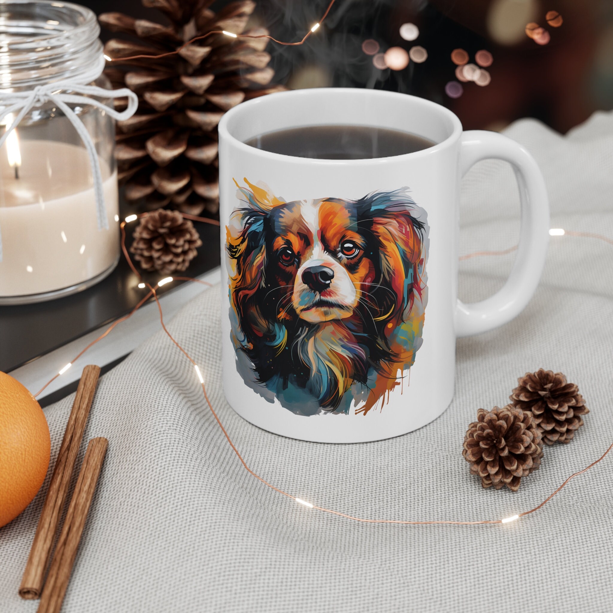 Mommy's Little Pumpkin Mug - Tri Cavalier King Charles Spaniel Mommy's Little Pumpkin Mug - Tri Cavalier King Charles Spaniel