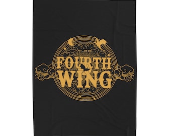Fourth Wing Blanket The Empyrean Blanket Basgiath War College Blanket Dragon Rider Blanket Fourth Wing Merch Rebecca Yarros Blanket
