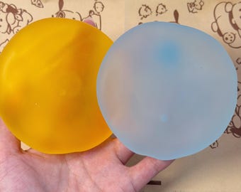 Frosted Blue Stress Ball | Soft Squeeze Kawaii Fidget Toy, Anxiety & Stress Relief Squishy