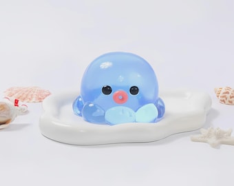 Handmade Galaxy Octopus Squishy – Soft Sensory Fidget Toy, Stress Relief Buddy