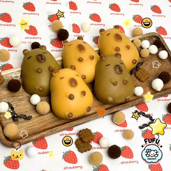 Capybara Anti-Stress Quetschspielzeug – 3er Set Weiche Squishy Toys Für Erwachsene & Kinder