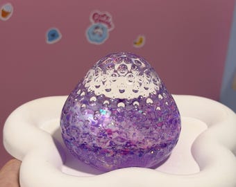 Peluche blando de fresa morada que brilla en la oscuridad, juguete antiestrés, regalo adorable para niños y adultos.