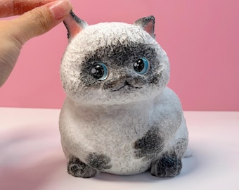 800g Giant Cat Taba Squishy | Extra Large Soft Squeeze Kawaii Cat Stress Relief Fidget Toy for Adults & Kids