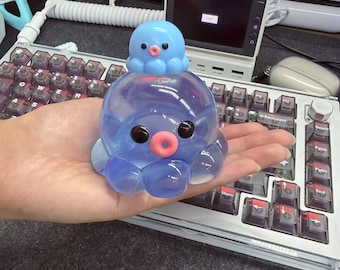 Pulpo blando – Juguete antiestrés de crecimiento lento, compañero de escritorio, alivio del estrés, pequeño regalo