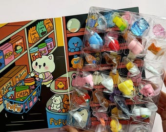 30pcs Random Squishy Set — Kawaii Fidget Toys, Cute Mini Toy Bundle, Desk Companion Gift for Kids Teens Adults
