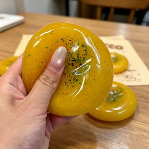 Mashed Potatoes Stress Ball, Soft Slow Rising Fidget Toy, Funny Food Squishy, Stress Relief Sensory Toy, Cute Desk Gift