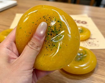 Mashed Potatoes Stress Ball, Soft Slow Rising Fidget Toy, Funny Food Squishy, Stress Relief Sensory Toy, Cute Desk Gift