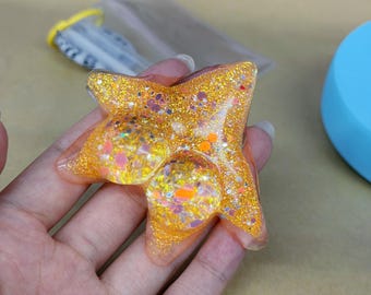 Glow-in-the-dark Starfish Squishy Toy | Stress Relief Fidget, Patrick Star Design