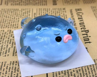 Peluche blando de pez globo, peluche Taba hecho a mano, juguete antiestrés, regalo divertido para niños y adultos, juguete relajante, regalo de cumpleaños, peluche blando de 120 g