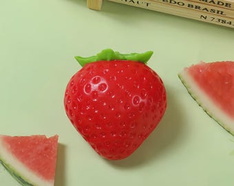 150 g de fresa roja con hojas Taba Squishy