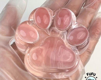 Transparent Cat Paw Squishy | Taba Squishy | Stress Reliver | Gift for Kids | Sensory Toy | Decompression Toy