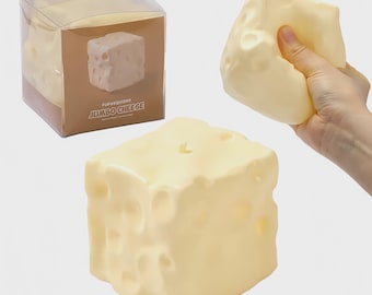 Squishy de queso viral extragrande, juguete sensorial antiestrés viral, regalo con envío rápido