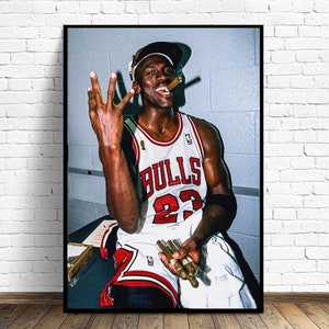 Kobe smoking a cigar in a Michael Jordan jersey : r/nba