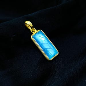 Natürlicher Regenbogen Mondstein Anhänger, 14K Gelbgold Mondstein Anhänger Halskette, 14k Gold Birthstone Edelstein Anhänger, Jubiläumsgeschenk