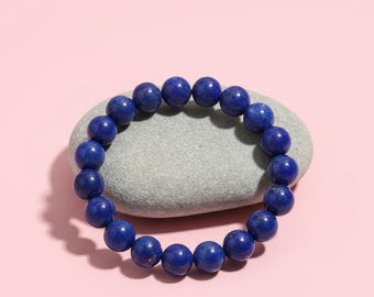 Jardme Bracciali In Lapislazzuli 8mm – Set Da 2 Braccialetti In Pietra Naturale Blu, Guarigione, Regalo Per Donne E Mamma - 2