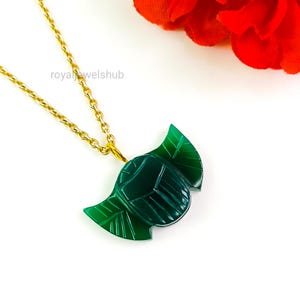 AAAA Green Onyx Scarab Pendant, Handmade 925 Silver Jewelry, Hand Carved Crystal Charms, Loose Gemstone Scarab, Gemstone Scarab Jewelry