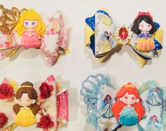 Handmade Princess Bows for Girls - Hair Accessories
