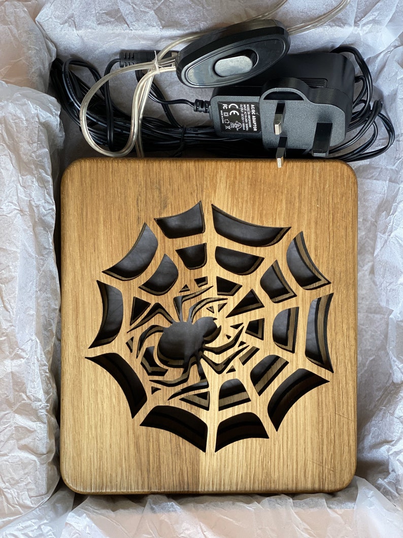 Handmade Spider Craft Night Light Halloween Home Decor image 10