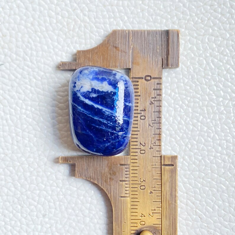 Stone Nature Ruler Natural Sodalite Tumbled Stone: Polished Blue Crystal, Chakra Stone - Etsy