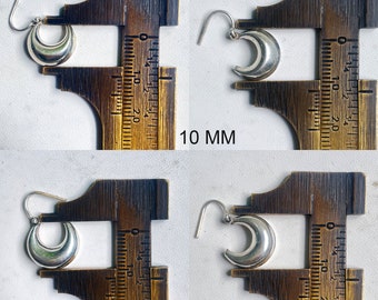 Pendientes de aro, pendientes de plata de ley, aros de plata gruesos, pendientes de aro de plata, pendientes gruesos, pendientes de plata gruesos, Dainty Hoops