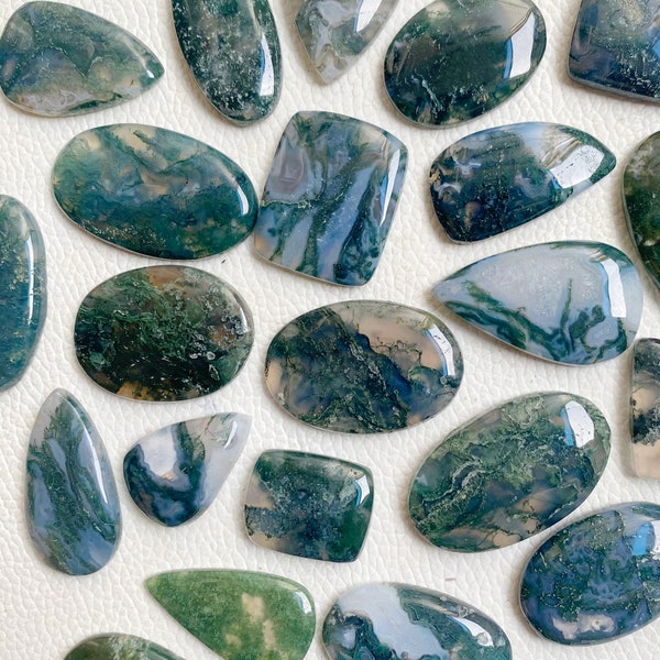 Tree Agate Worry Stone, Tree Agate Therapy Stone, Tree Agate Fidget Stone, Natural Green Tree Agate, Tree Agate Crystal For Jewelry Making.