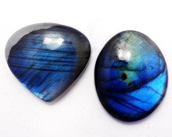 Pietra preziosa di labradorite blu: cabochon naturale sciolto, pietra pendente