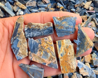 AAA Pietersite Crystal Rough Pendant: Polished Pietersite Slab Slice