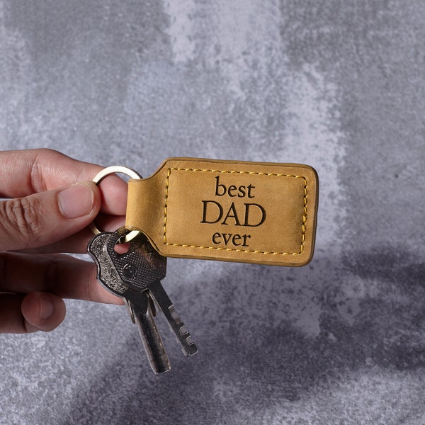 Personalisierter Schlüsselanhänger für Papa - Bester Papa aller Zeiten - Ihr Text